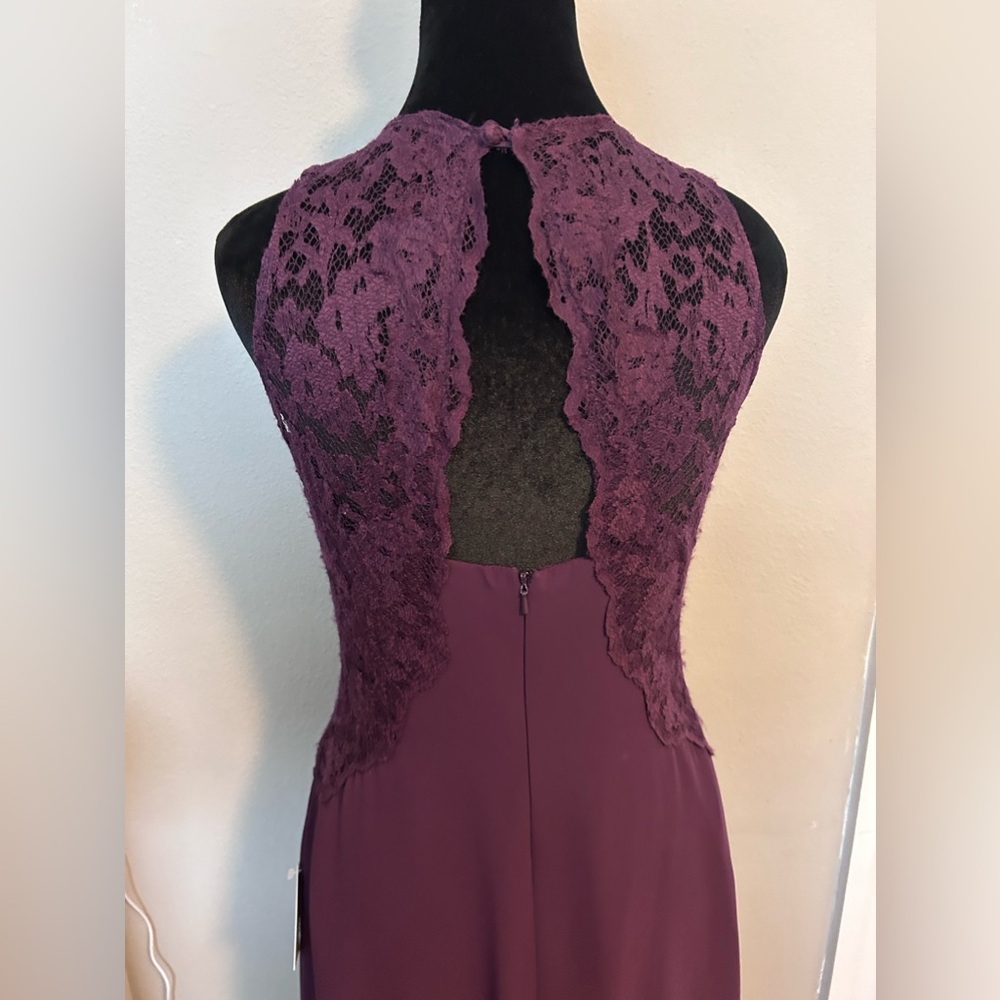 Bari Jay Size 10 lace chiffon gown
